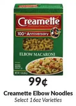 Woodman's Creamette elbow noodles offer