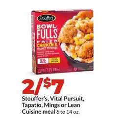 Hy-Vee Stouffer's, Vital Pursuit, Tapatio, Mings or Lean Cuisine meal offer