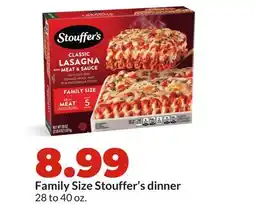 Hy-Vee Family Size Stouffer's dinner offer
