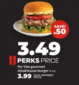 Hy-Vee Hy-Vee gourmet steakhouse burger offer