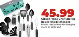 Hy-Vee Gibson Home Chef's Better Basics total kitchen set offer
