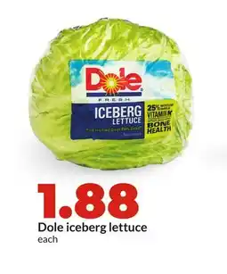 Hy-Vee Dole iceberg lettuce offer