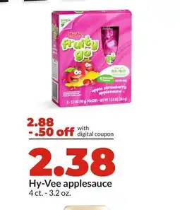 Hy-Vee Hy-Vee applesauce offer