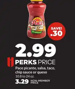 Hy-Vee Pace picante, salsa, taco, chip sauce or queso offer