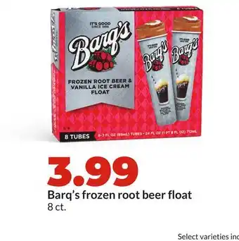 Hy-Vee Barq's frozen root beer float offer