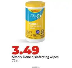 Hy-Vee Simply Done disinfecting wipes offer