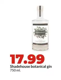Hy-Vee Shadehouse botanical gin offer