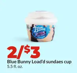 Hy-Vee Blue Bunny Load'd sundaes cup offer