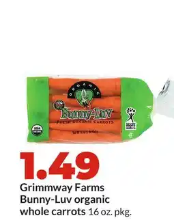 Hy-Vee Grimmway Farms Bunny-Luv organic whole carrots offer