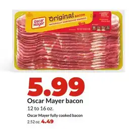 Hy-Vee Oscar Mayer bacon fully cooked bacon offer