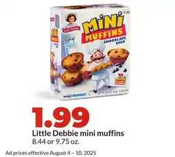 Hy-Vee Little Debbie mini muffins offer