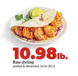 Hy-Vee Raw shrimp offer