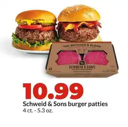 Hy-Vee Schweid & Sons burger patties offer