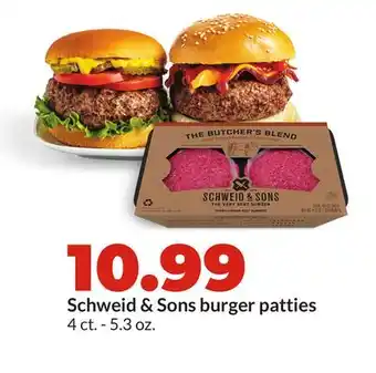Hy-Vee Schweid & Sons burger patties offer