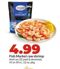 Hy-Vee Fish Market raw shrimp offer