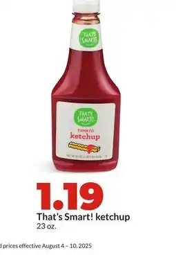 Hy-Vee That's Smart! ketchup offer