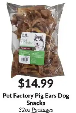 Woodman's Pet Factory Pig Ears Dog Snacks offer