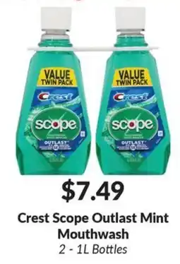 Woodman's Crest Scope Outlast Mint Mouthwash offer