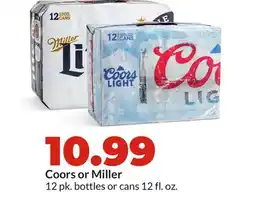 Hy-Vee Coors or Miller offer