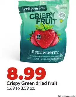 Hy-Vee Crispy Green dried fruit offer