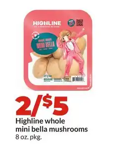 Hy-Vee Highline whole mini bella mushrooms offer