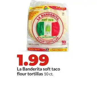 Hy-Vee La Banderita soft taco flour tortillas offer