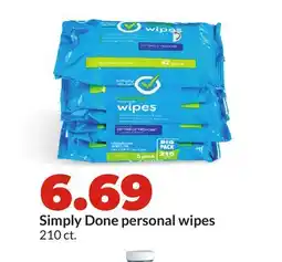 Hy-Vee Simply Done personal wipes offer