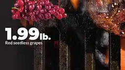 Hy-Vee Red seedless grapes offer