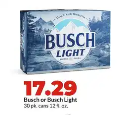 Hy-Vee Busch or Busch Light offer