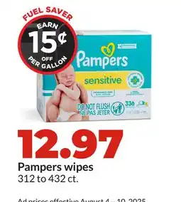 Hy-Vee Pampers wipes offer