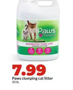 Hy-Vee Paws clumping cat litter offer