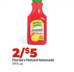 Hy-Vee Florida's Natural lemonade offer