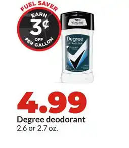 Hy-Vee Degree deodorant offer