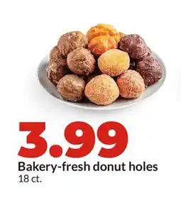 Hy-Vee Bakery-fresh donut holes offer