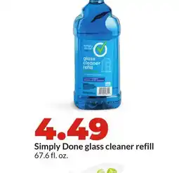 Hy-Vee Simply Done glass cleaner refill offer