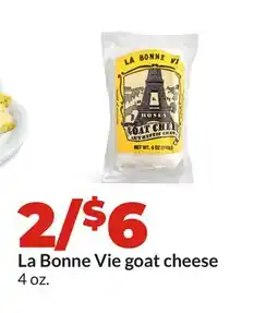 Hy-Vee La Bonne Vie goat cheese offer