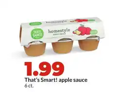 Hy-Vee That's Smart! apple sauce offer