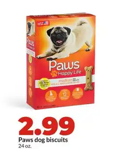 Hy-Vee Paws dog biscuits offer