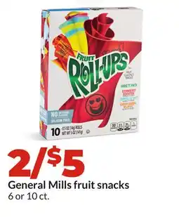 Hy-Vee General Mills fruit snacks offer