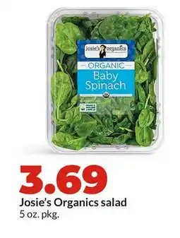 Hy-Vee Josie's Organics salad offer