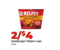Hy-Vee Hamburger Helper cups offer