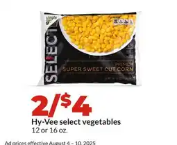 Hy-Vee Hy-Vee select vegetables offer