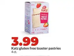 Hy-Vee Katz gluten free toaster pastries offer