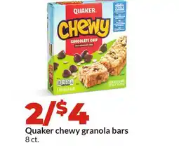 Hy-Vee Quaker chewy granola bars offer