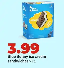 Hy-Vee Blue Bunny ice cream sandwiches offer