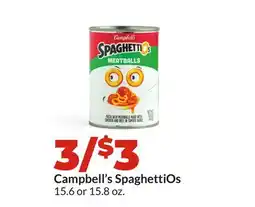 Hy-Vee Campbell's SpaghettiOs offer