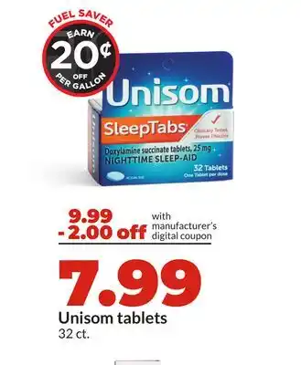 Hy-Vee Unisom tablets offer