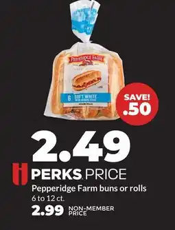 Hy-Vee Pepperidge Farm buns or rolls offer