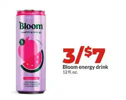 Hy-Vee Bloom energy drink offer