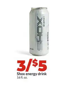 Hy-Vee Shox energy drink offer